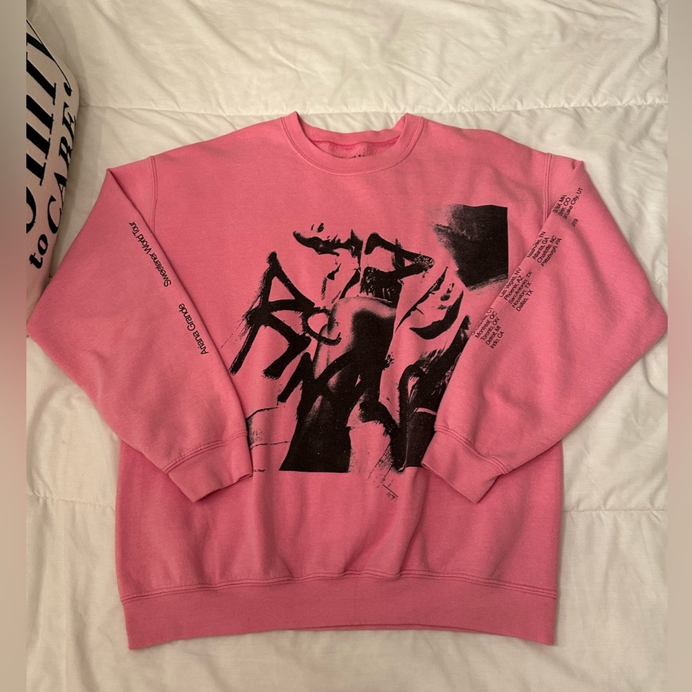 Ariana Grande Sweetner World Tour thank u, next Crewneck